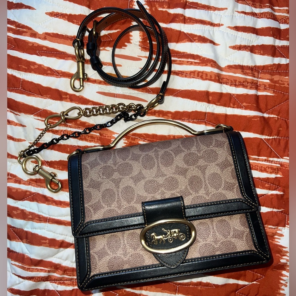 Coach Signature Riley Top Handle - Picture 14 of 15